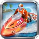 powerboat racing 3d android application logo